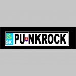 Punkrock mikina s kapucou stiahnutelnou šnúrkami a klokankovým vreckom vpredu 